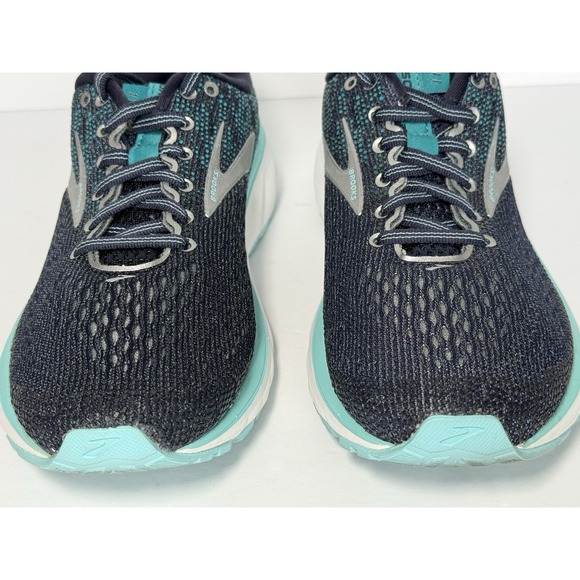 Brooks GHOST 11 Running Shoes Women's Size 7M Blue Teal Navy Mesh Cushion Road - Picture 6 of 13